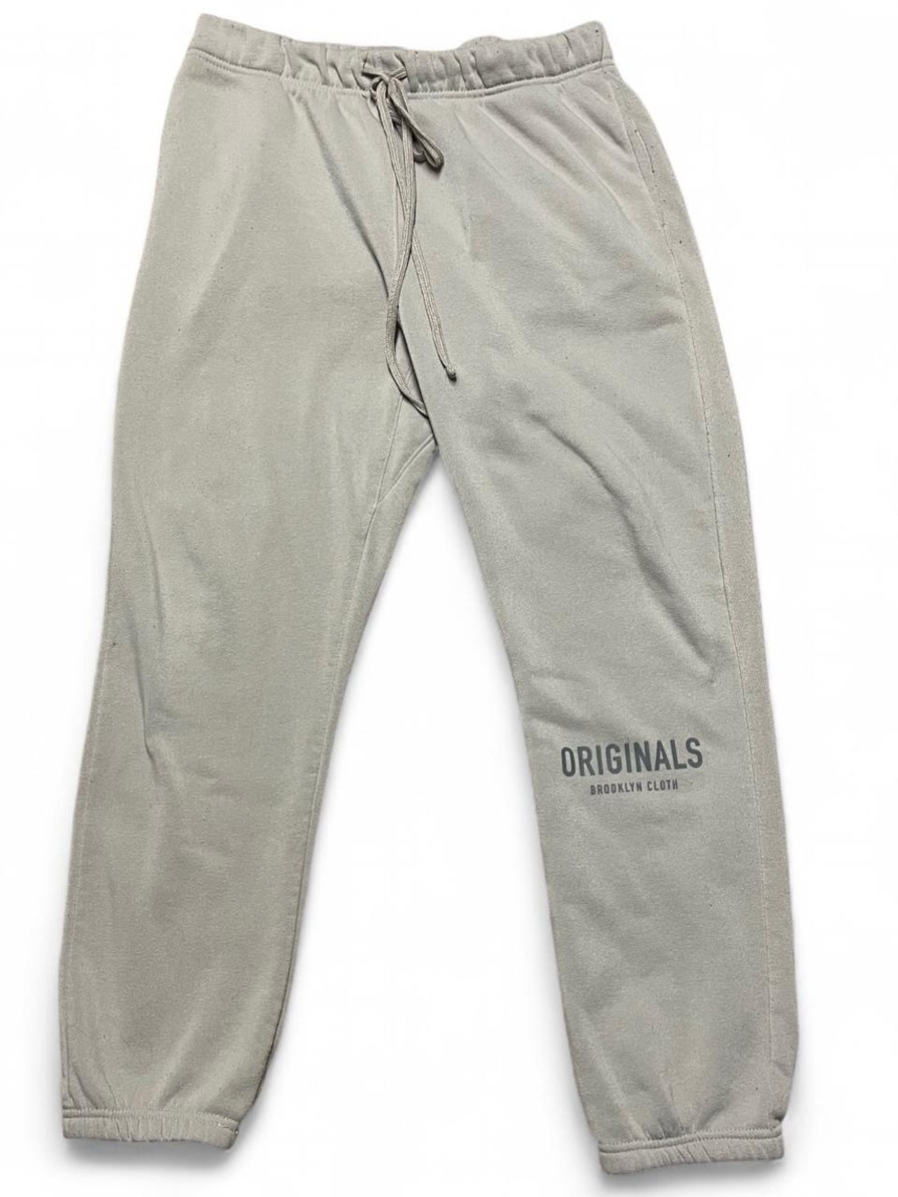 Brooklyn Cloth Sweat Pants Men's Size Medium Gray Elastic Waist Drawstring